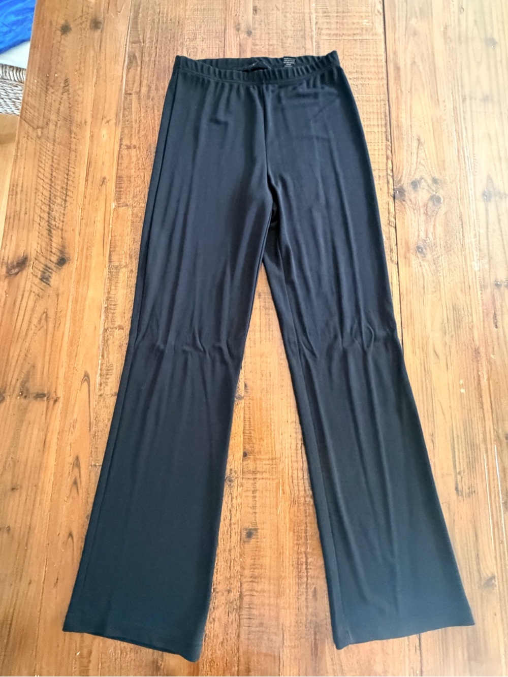 Moda International Black Wide-Leg Pull-On Pants